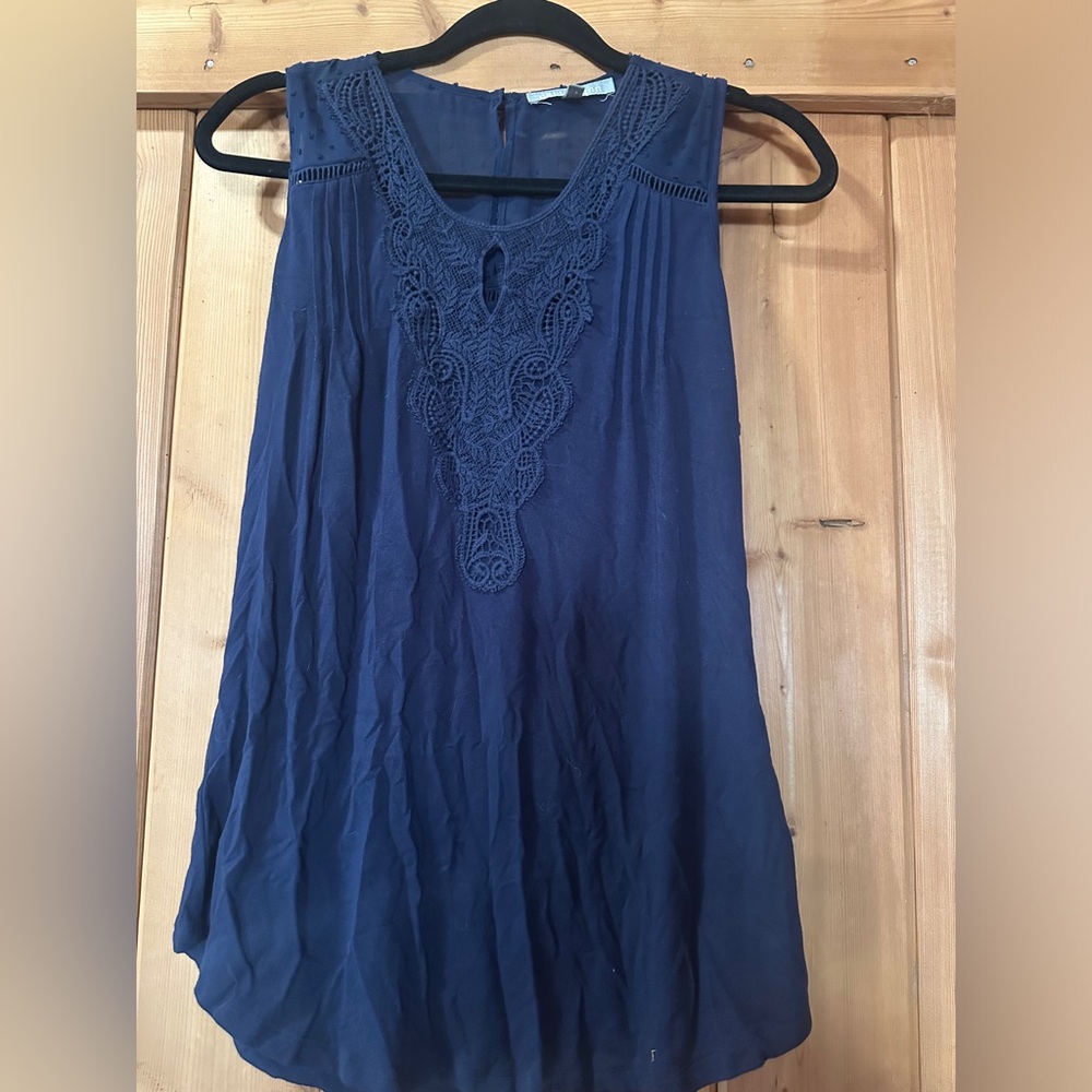 Dark blue blouse